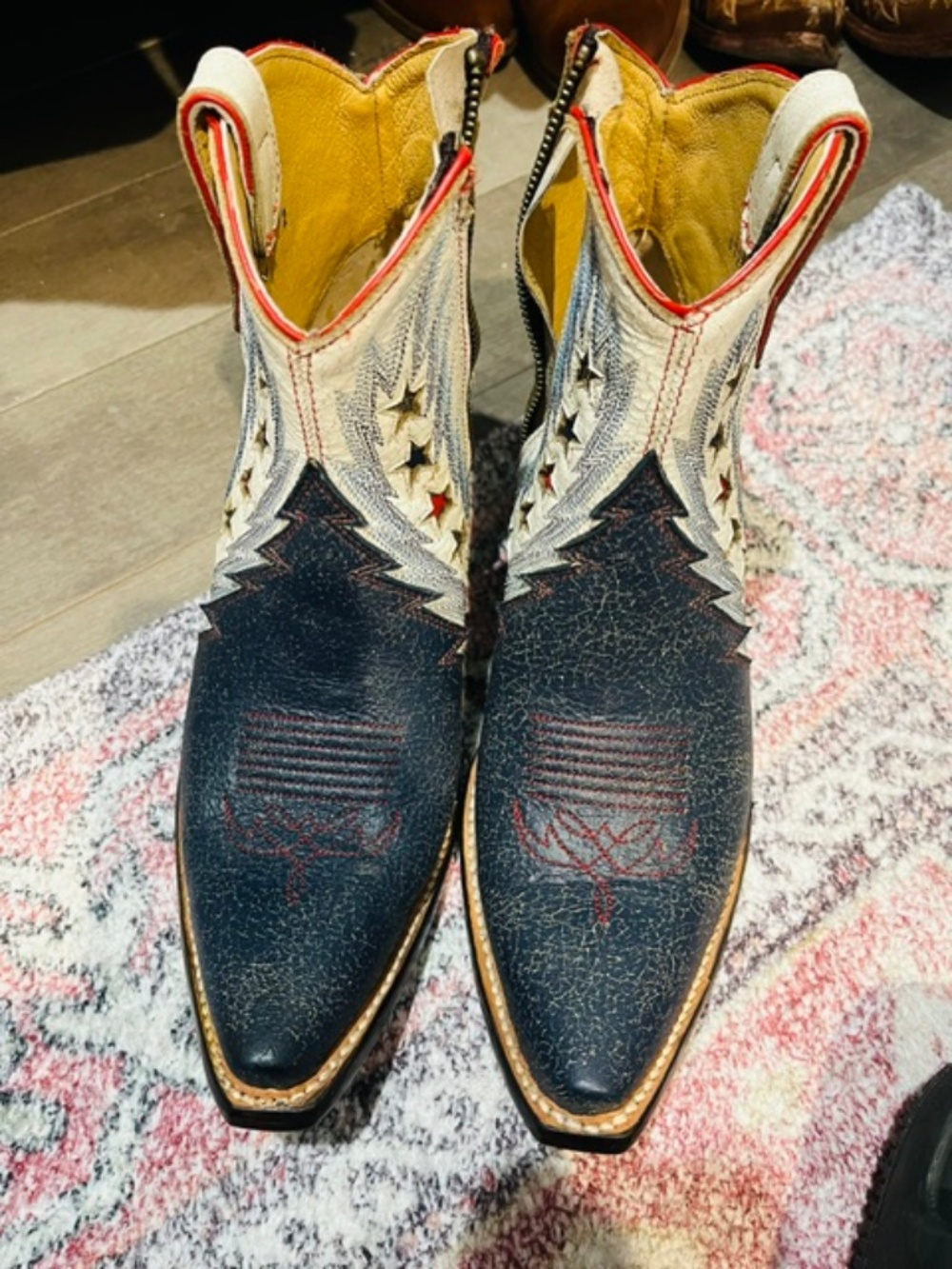 Yippee Ki Yay by Old Gringo Stars and Stripes Bootie (Like New)